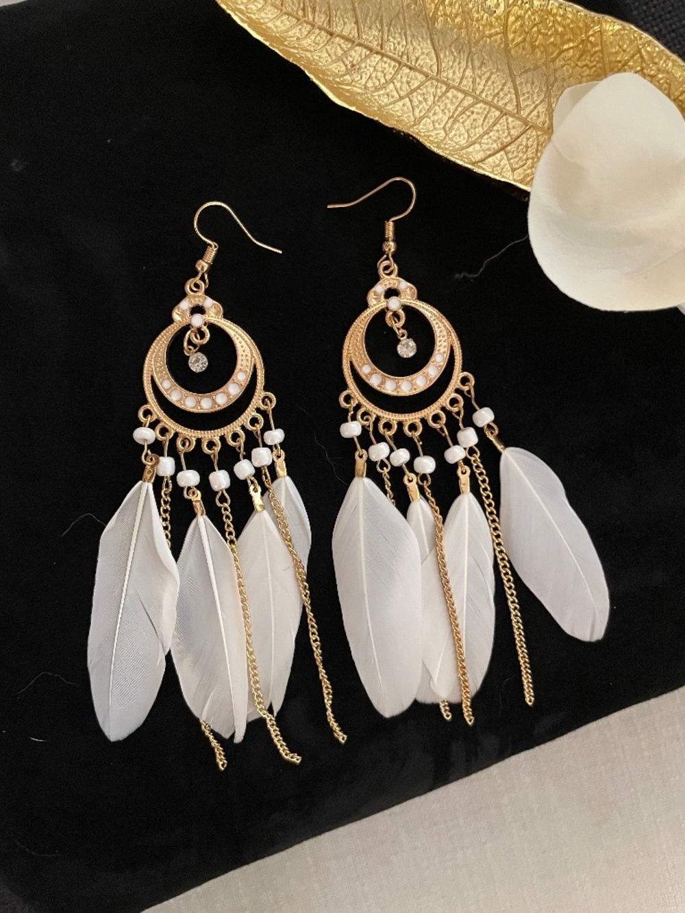 Boho Feather Earrings